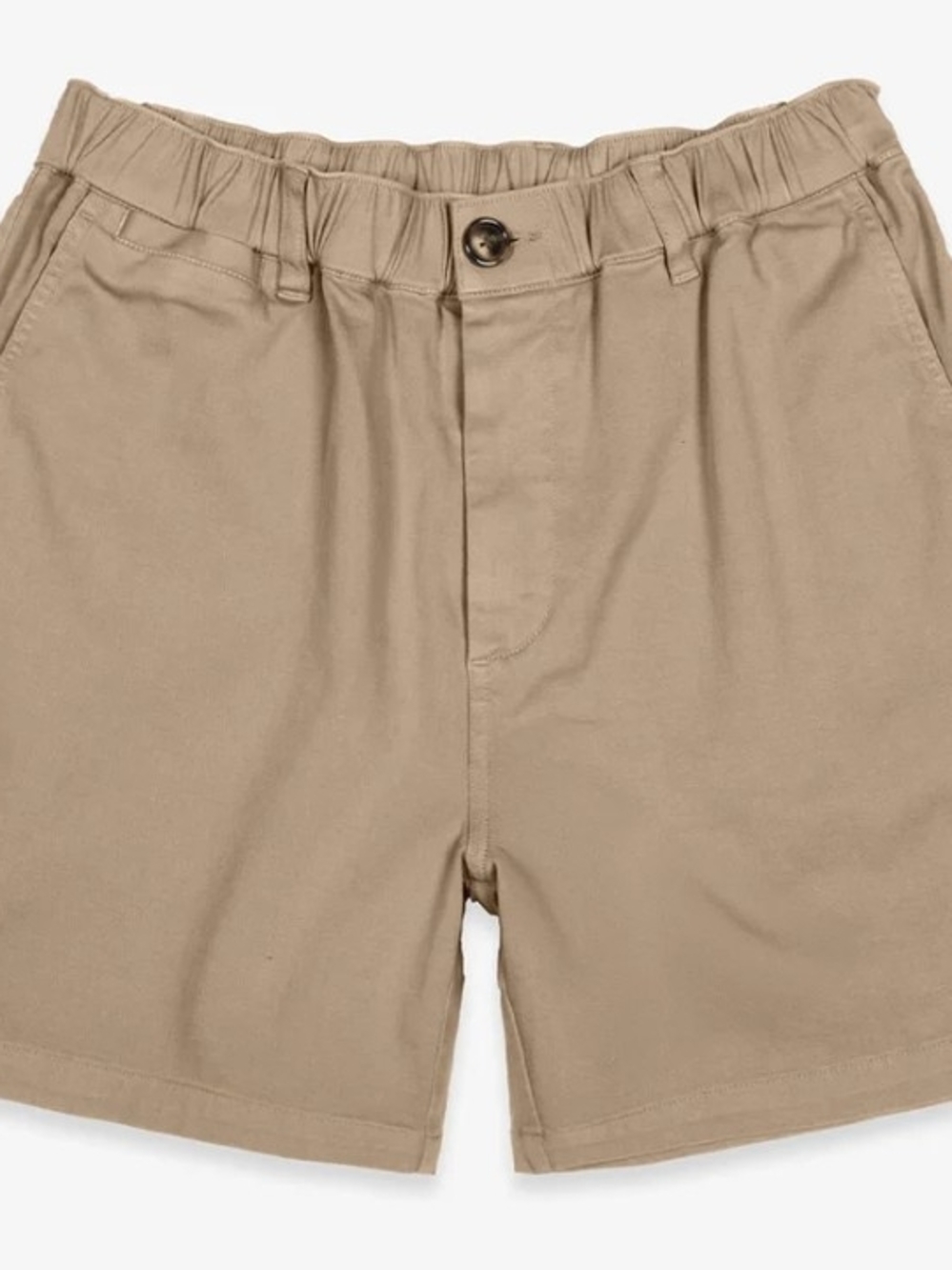Cove USA Men's Elastic Waist Cotton-Blend Shorts in  Light Khaki Size 32 *Brand*
